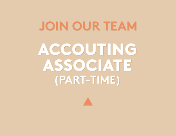 Accounting Associate (Part-Time) Position Open